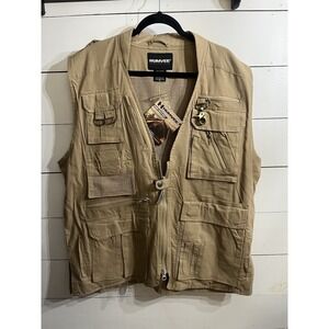 NEW Humvee Adventure Gear Vest Men's XL Safari Photo Cargo 21 Pockets Outdoor‎